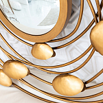 Зеркало в круглой раме украшенной раковинами с жемчугом Pearl in the Gleam варинант исполнения - 3 | Loft Concept в Тюмени