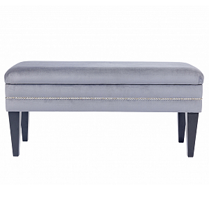 Мягкая банкетка с зоной для хранения Casket Grey