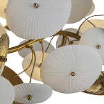 Люстра с белыми и золотистыми цветами G9 Dahlia Flowers Lamp варинант исполнения - 5 | Loft Concept в Тюмени