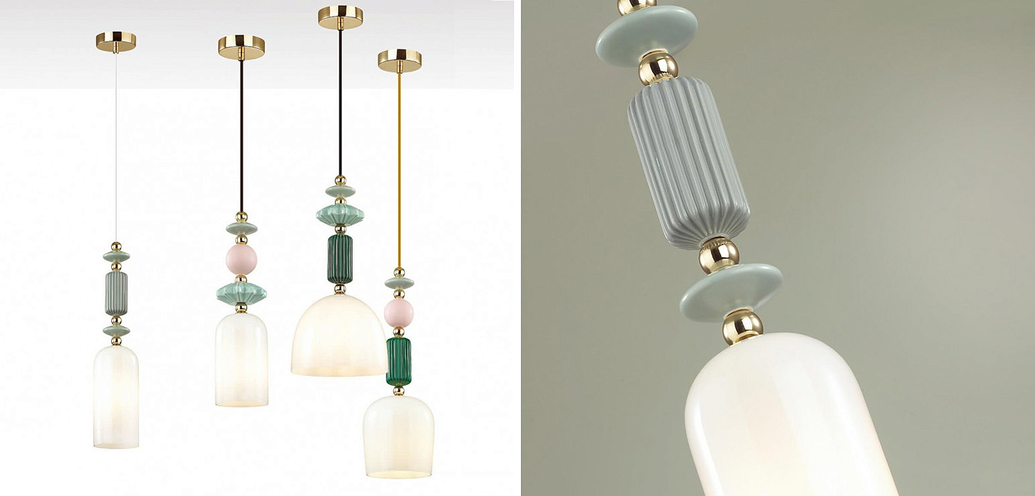 Подвесной светильник Iris hanging lamp gray Подвесной светильник Iris hanging lamp gray - Loft-Concept в Тюмени
