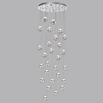 Люстра каскадня с 27-ю прозрачными шарообразными подвесами Bubbles Bocci варинант исполнения - 5 | Loft Concept в Тюмени