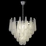Люстра с подвесками из рифленного стекла в форме капель Textured Glass Chandelier варинант исполнения - 13 | Loft Concept в Тюмени