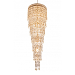 Люстра многоярусная каскадная с хрустальными подвесками Roul Crystal Light варинант исполнения - 5 | Loft Concept в Тюмени