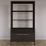 Стеллаж Primo с ящиками Темный орех варинант исполнения - 1 | Loft Concept в Тюмени