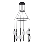 Люстра светодиодная с 6-ю сферическими стеклянными плафонами Splatter варинант исполнения - 3 | Loft Concept в Тюмени