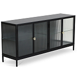 Сервант четырехдверный с рифленым стеклом The Keeper варинант исполнения - 1 | Loft Concept в Тюмени