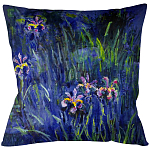 Подушка декоративная Ирисы Impressionism in Art варинант исполнения - 1 | Loft Concept в Тюмени