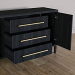 Буфет Primo с тремя ящиками и двумя фасадами Черный дуб варинант исполнения - 4 | Loft Concept в Тюмени