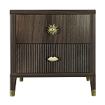 Тумба прикроватная с двумя ящиками Elsa Dreams Walnut варинант исполнения - 5 | Loft Concept в Тюмени