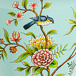 Настольная лампа голубая с изображением птиц Slip Away варинант исполнения - 6 | Loft Concept в Тюмени