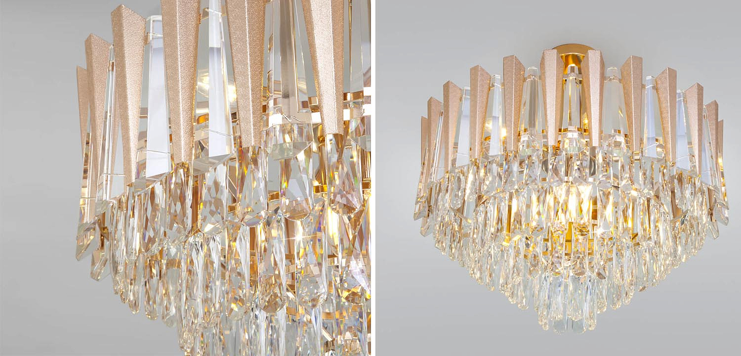 Потолочная люстра Crystal Edge Chandelier Потолочная люстра Crystal Edge Chandelier - Loft-Concept в Тюмени