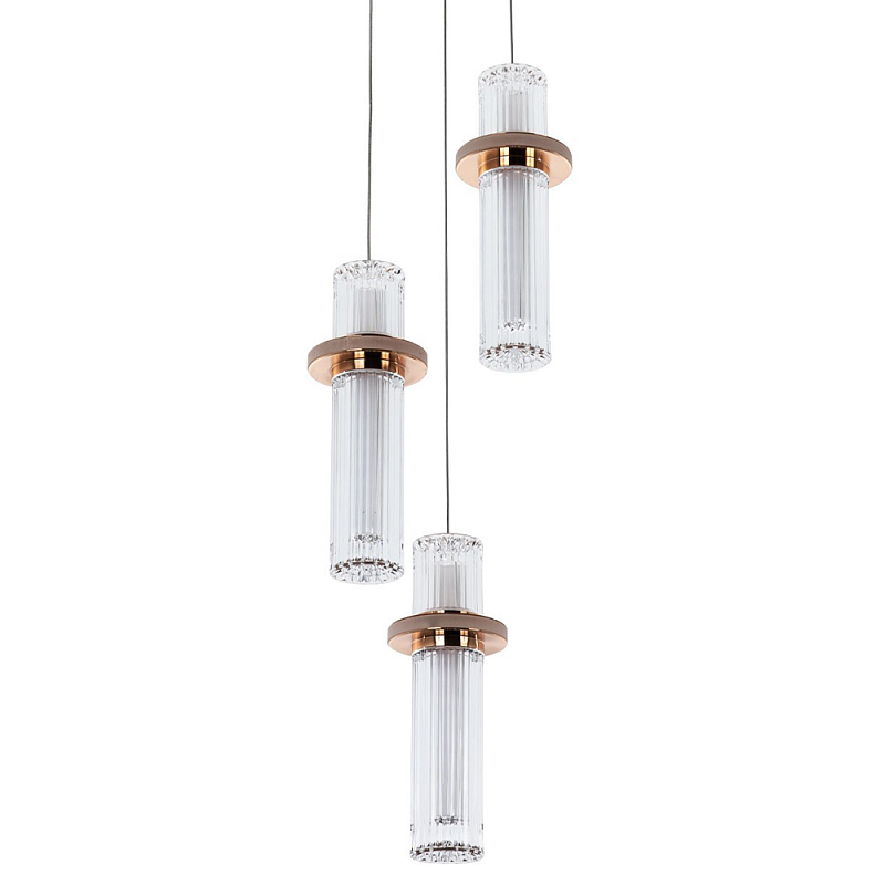 Подвесной светильник золото Trio Odile Acrylic Tube Hanging Lamp Gold Глянцевое золото Прозрачный Подвесной светильник золото Trio Odile Acrylic Tube Hanging Lamp Gold Глянцевое золото Прозрачный в Тюмени | Loft Concept