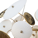 Люстра с белыми и золотистыми цветами Dahlia Flowers Lamp варинант исполнения - 7 | Loft Concept в Тюмени
