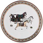 Чайный сервиз из фарфора с изображением лошадей на 6 персон 15 предметов Porcelain Horse Set  варинант исполнения - 6 | Loft Concept в Тюмени