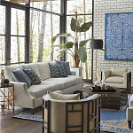 Приставной стол с металлическим золотым  основанием и чёрной столешницей Paradigm варинант исполнения - 2 | Loft Concept в Тюмени