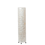 Торшер из перламутра на металлическом каркасе Indonesian Cylinder варинант исполнения - 4 | Loft Concept в Тюмени