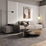 Комплект их 2-х круглых дизайнерских журнальных столов Difelap варинант исполнения - 2 | Loft Concept в Тюмени