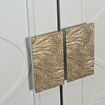 Шкаф бежевый двухдверный с полками и штангой Eccentricity варинант исполнения - 3 | Loft Concept в Тюмени