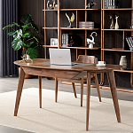 Стол рабочий округлой формы с ящиком  Working Moonnut Table варинант исполнения - 1 | Loft Concept в Тюмени