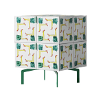 Тумба  с рисунком ShortT Pina Colada Green варинант исполнения - 3 | Loft Concept в Тюмени