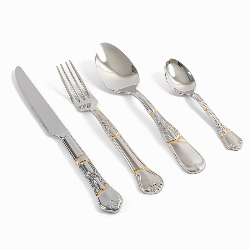 Набор столовых приборов Seletti Cutlery set Сталь Набор столовых приборов Seletti Cutlery set Сталь в Тюмени | Loft Concept