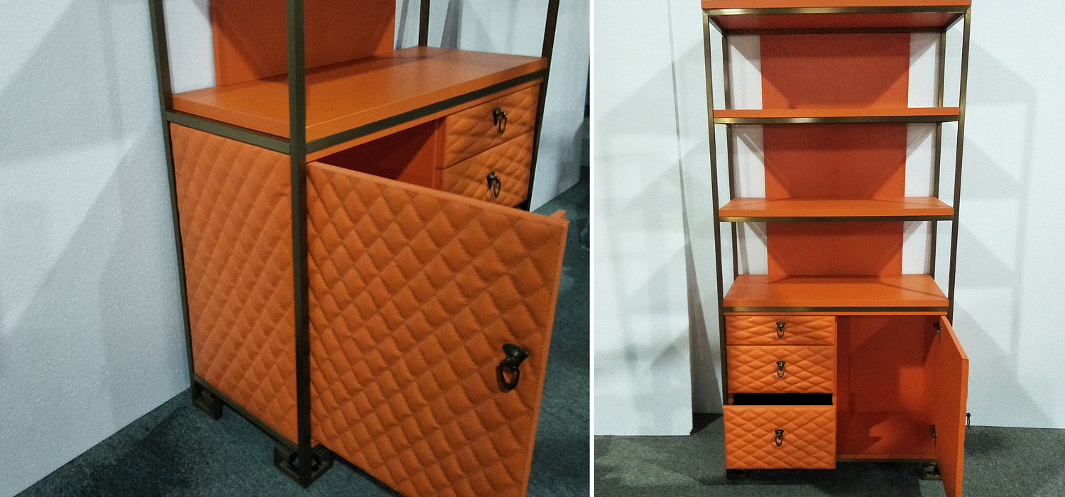 Стеллаж Bookcase Leather Capitone Стеллаж Bookcase Leather Capitone - Loft-Concept в Тюмени