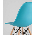 Пластиковый стул на ножках из массива бука Eames Torquoise варинант исполнения - 3 | Loft Concept в Тюмени
