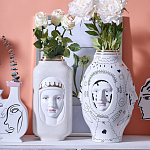 Ваза с золотисто-белыми фрагментами Faces of Imagination варинант исполнения - 3 | Loft Concept в Тюмени