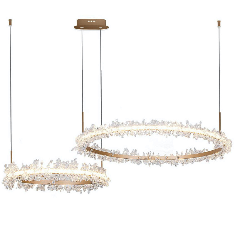 Люстра Shining Rings Золотой Прозрачный Люстра Shining Rings Золотой Прозрачный в Тюмени | Loft Concept