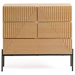 Комод с геометрическим рисунком на ящиках Anders Light Wood варинант исполнения - 2 | Loft Concept в Тюмени