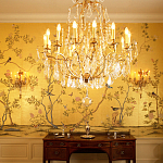 Обои ручная роспись Badminton Deep Rich Gold gilded paper варинант исполнения - 4 | Loft Concept в Тюмени