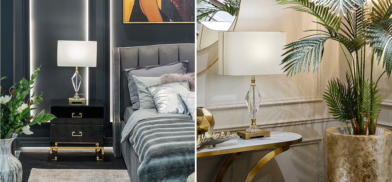Настольная лампа Glass Diamond Decor Настольная лампа Glass Diamond Decor - Loft-Concept в Тюмени
