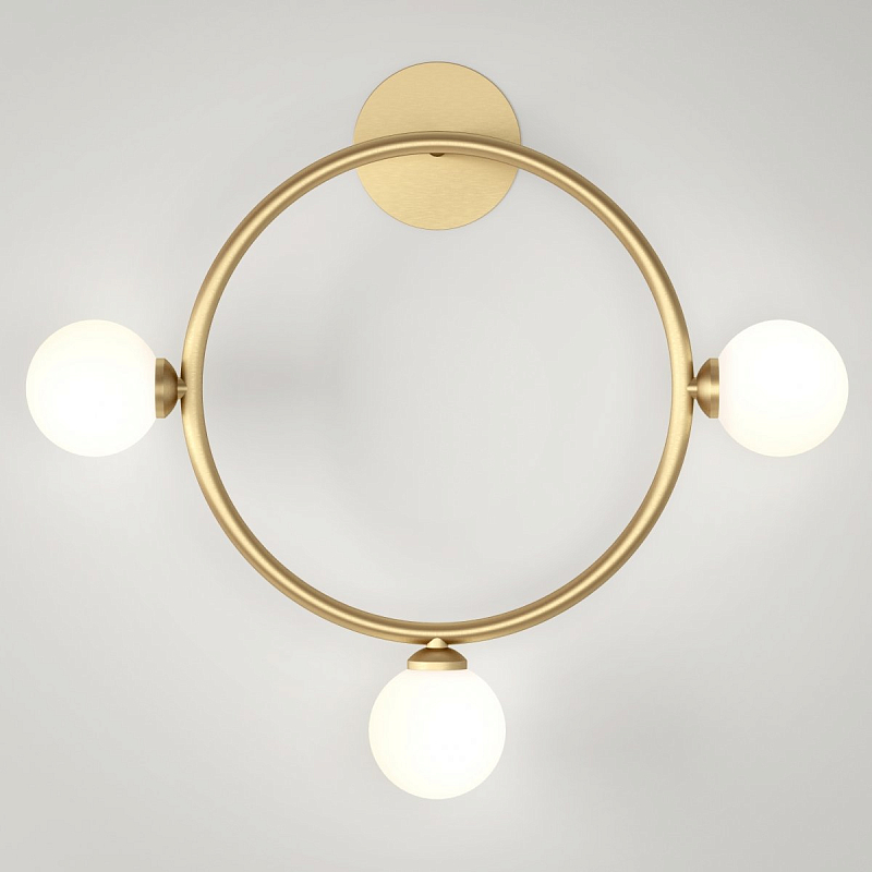 Бра Areti Circle Wall Золотой Белый Бра Areti Circle Wall Золотой Белый в Тюмени | Loft Concept