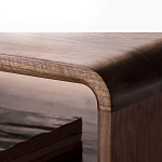 Кофейный стол из дерева с ящиком и нишей для хранения Coffee Walnut Table варинант исполнения - 6 | Loft Concept в Тюмени