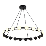 Люстра кольцевая с круглыми светодиодными источниками света Maxine Light варинант исполнения - 4 | Loft Concept в Тюмени