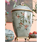 Ваза с крышкой и цветочным узором Genuine Chinese Classics варинант исполнения - 5 | Loft Concept в Тюмени