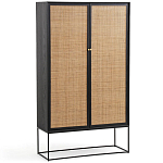 Шкаф с 2-мя дверцами из ротанга ручной работы Fuse Wicker Furniture варинант исполнения - 1 | Loft Concept в Тюмени