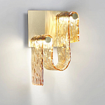 Бра волнистой формы из фактурного стекла Wave варинант исполнения - 6 | Loft Concept в Тюмени