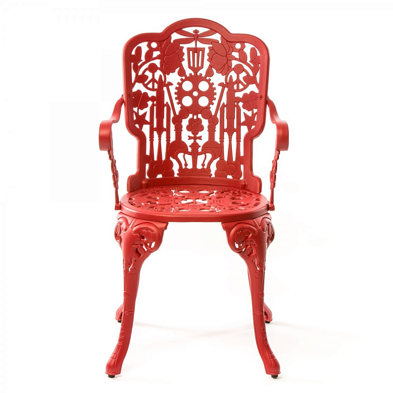 Стул Seletti Industry Collection ALUMINIUM ARMCHAIR – RED Красный Стул Seletti Industry Collection ALUMINIUM ARMCHAIR – RED Красный в Тюмени | Loft Concept