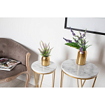 Столик дизайнерский Beige marble варинант исполнения - 3 | Loft Concept в Тюмени