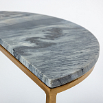 Кофейный столик с подстольем из металла Halves варинант исполнения - 2 | Loft Concept в Тюмени