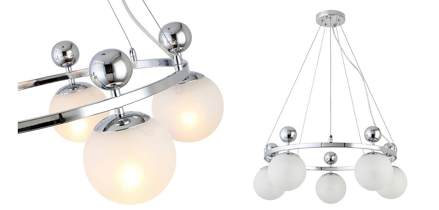 Люстра Demian Chrome Chandelier Люстра Demian Chrome Chandelier - Loft-Concept в Тюмени
