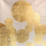 Обои ручная роспись в стиле Арт-деко Namban Colourway SC-289 on gold gilded paper варинант исполнения - 2 | Loft Concept в Тюмени