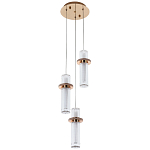 Подвесной светильник золото Trio Odile Acrylic Tube Hanging Lamp Gold варинант исполнения - 3 | Loft Concept в Тюмени