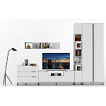 Полка навесная белая открытая Strict Lines  варинант исполнения - 6 | Loft Concept в Тюмени