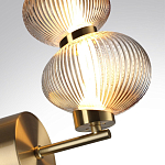 Бра с 2-мя рифлеными стеклянными шарами Marcelh Light варинант исполнения - 8 | Loft Concept в Тюмени