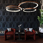 Гипсовая 3D Панель HEXAGON TEMPLE варинант исполнения - 1 | Loft Concept в Тюмени