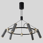 Люстра круглая с 9-ю цилиндрическими плафонами на магнитном креплении Bronze Concert варинант исполнения - 2 | Loft Concept в Тюмени