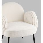 Полукресло Wave Stripes букле белый варинант исполнения - 2 | Loft Concept в Тюмени