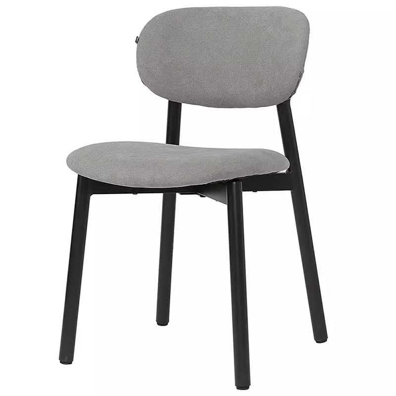 Стул с мягким сиденьем и спинкой Chair with Soft Seat and Back Кремовый Серый Стул с мягким сиденьем и спинкой Chair with Soft Seat and Back Кремовый Серый в Тюмени | Loft Concept